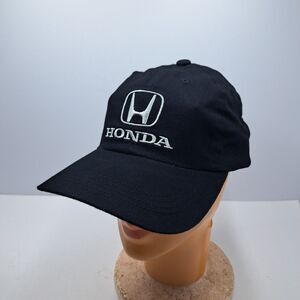 Vintage Honda Logo Baseball Cap - Black Adjustable Dad Hat - Embroidered Logo
